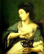 Sir Joshua Reynolds miss kitty fisher in the character of cleopatra oil on canvas